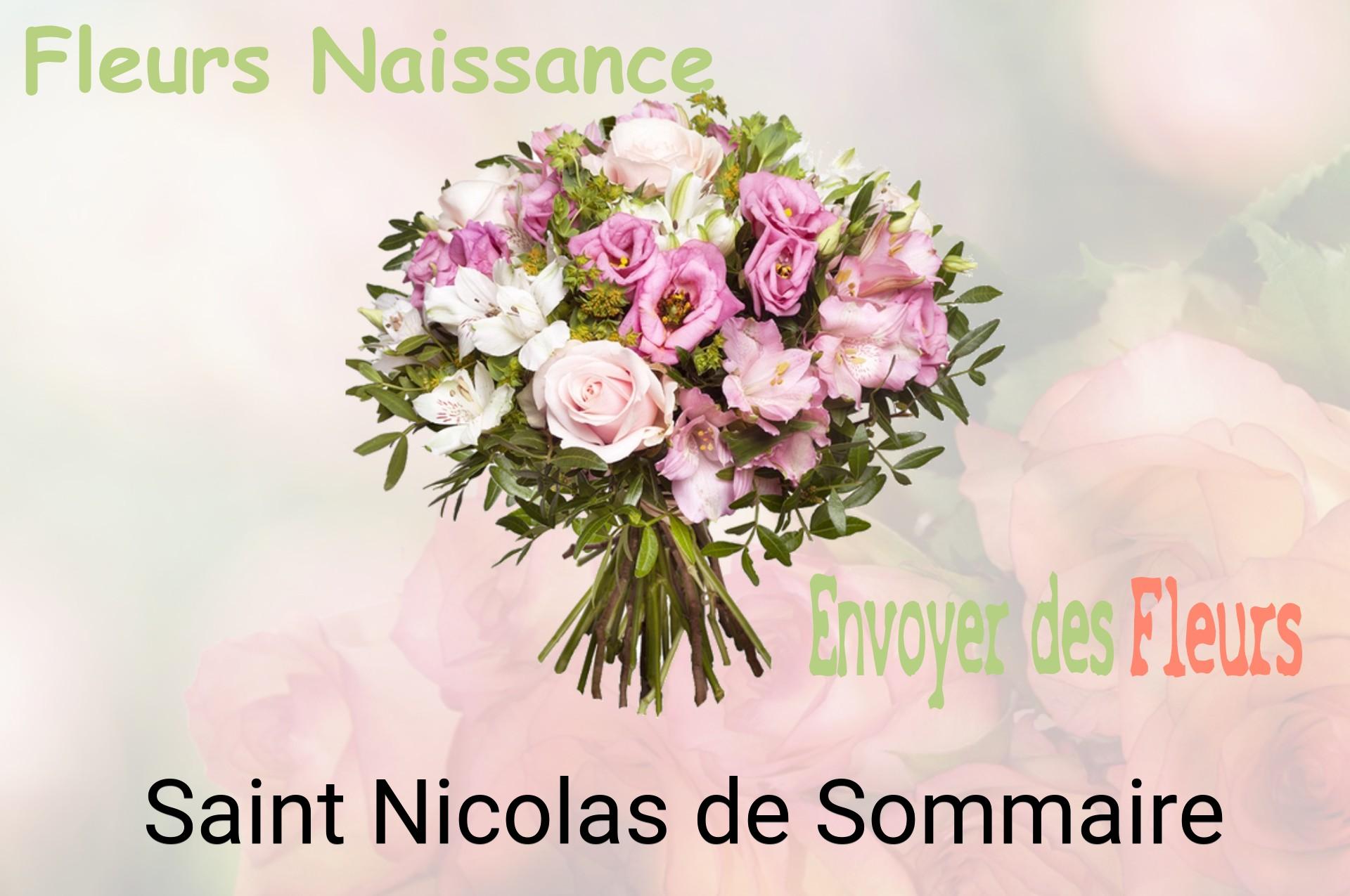 Bouquet de fleurs de naissance livré à Saint-Nicolas-de-Sommaire